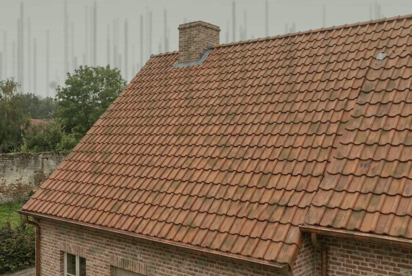 Dakreiniging — pannendak, Stevoort
